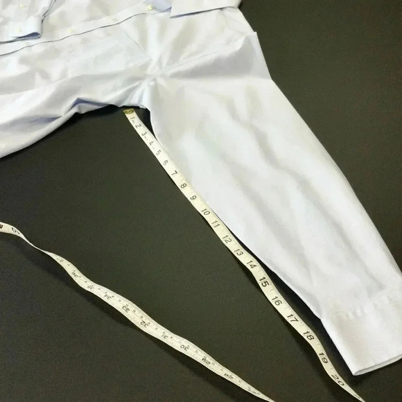 Jos. A. Bank Mens Blue Long Sleeve Button Down Shirt Size 17.5 34 NWT - Picture 5 of 10